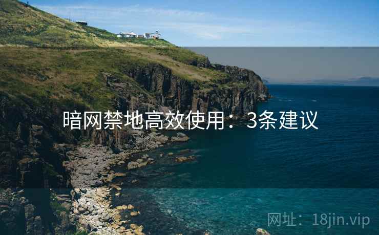暗网禁地高效使用:3条建议 暗网禁地高效使用:3条建议