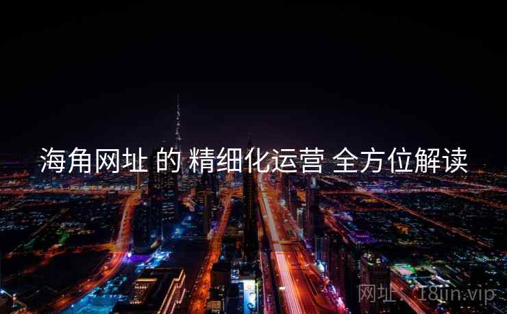 海角网址 的 精细化运营 全方位解读 海角网址 的 精细化运营 全方位解读