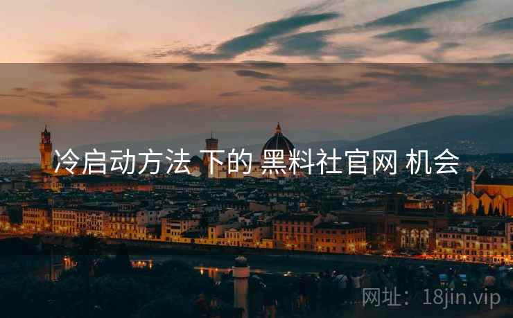 冷启动方法 下的 黑料社官网 机会