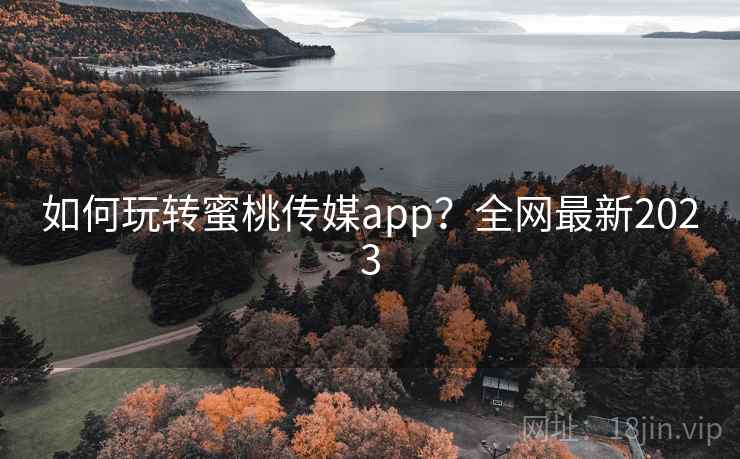 如何玩转蜜桃传媒app？全网最新2023